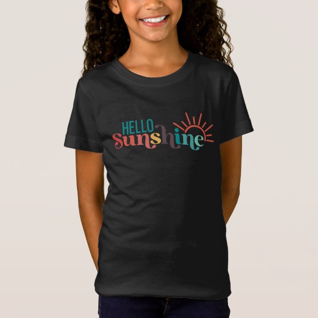 T-Shirt Bonjour Sunshine Summer Beach Lake (Devant)