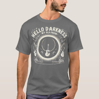 T-shirt Bonjour Ténèbres Mon Vieux Ami Éclipse Solaire Avr