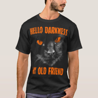 T-shirt Bonjour Ténèbres Mon Vieux Ami : Yeux Oranges