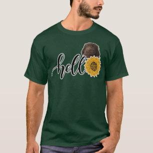 T-shirt Bonjour Tournesol Retriever PlatCoated