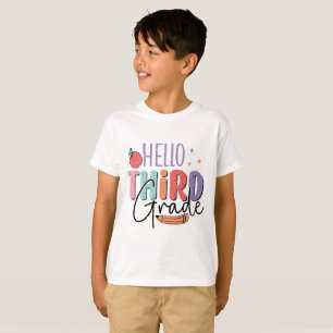 T-shirt Bonjour troisième année