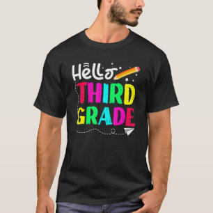 T-shirt Bonjour Troisième Année Retour À La Conception De