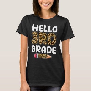 T-shirt Bonjour Troisième Année Retour À L'École Premier J