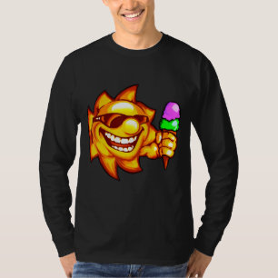 T-shirt Bonjour Vacances Été Glace Crème Popsicle Ice Loll