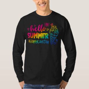 T-shirt Bonjour Vacances Été Glace Crème Popsicle Ice Loll