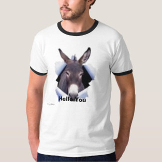 T-shirt Bonjour vous de votre âne d'ami
