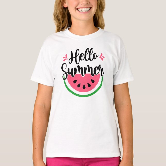 T-shirt Bonjour Watermelon été (Devant)