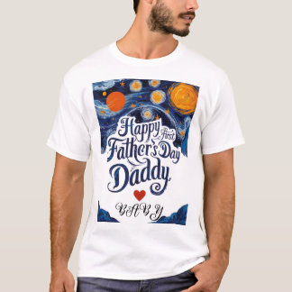T-shirt Bonne 1ère Fête des pères, papa ! | Idées cadeaux 