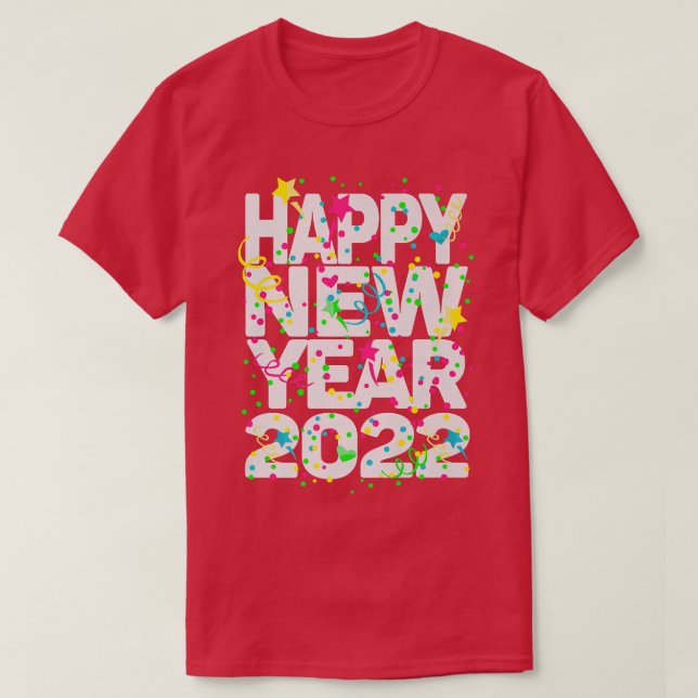 T-shirt Bonne année 2022 Nous aimons enseignant infirmière (Design devant)