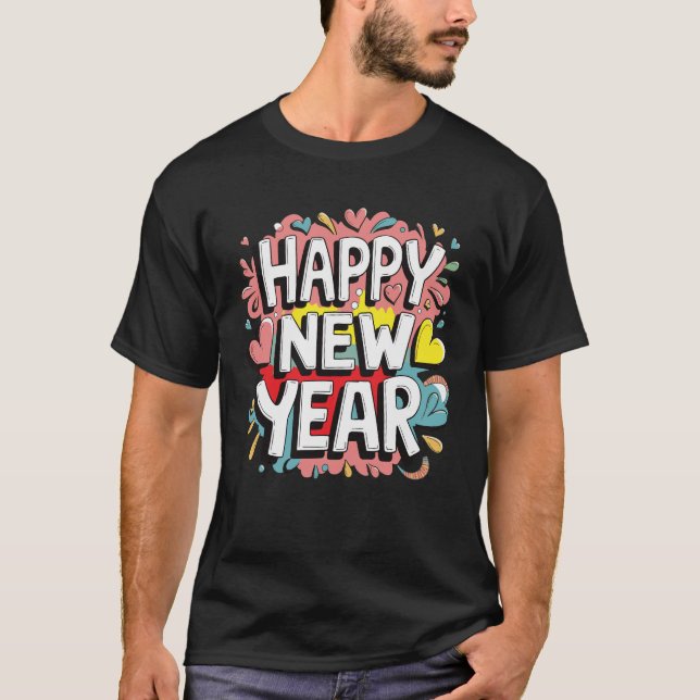 T-shirt Bonne année 2025 (Devant)