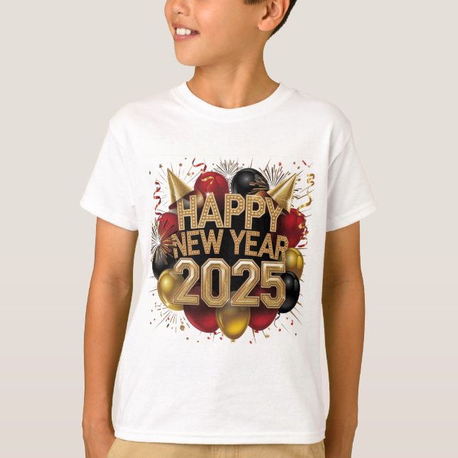 T-shirt Bonne année 2025 (Devant)