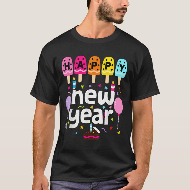 T-shirt Bonne année 2026 Nouvel An Soirée Enfants Filles (Devant)
