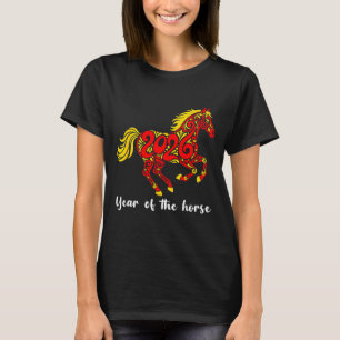 T-shirt Bonne année chinoise 2026 Année du Cheval Horo