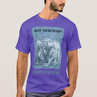 T-shirt Bonne année du tigre d'eau NYE Party Chines