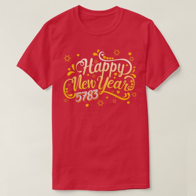 T-shirt Bonne année juive 5783 Rosh Hashanah 2022 Jewi (Design devant)