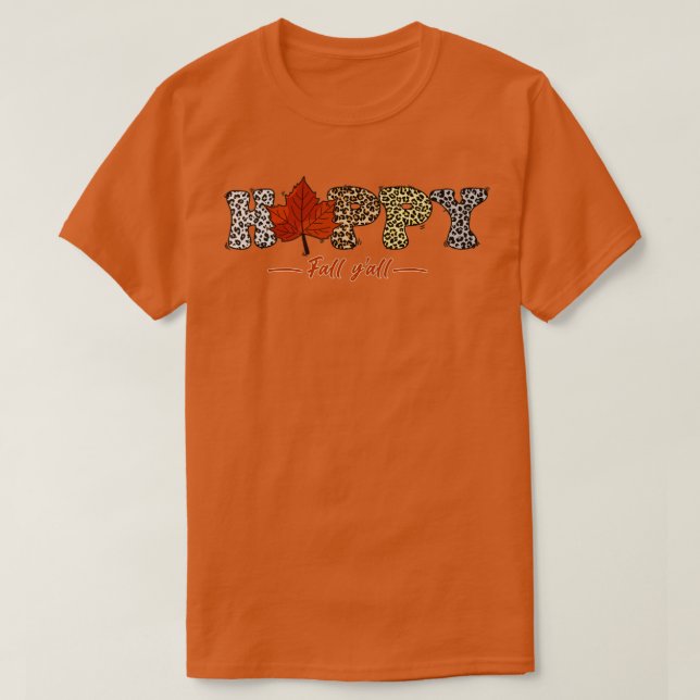 T-shirt Bonne automne YAll1 (Design devant)