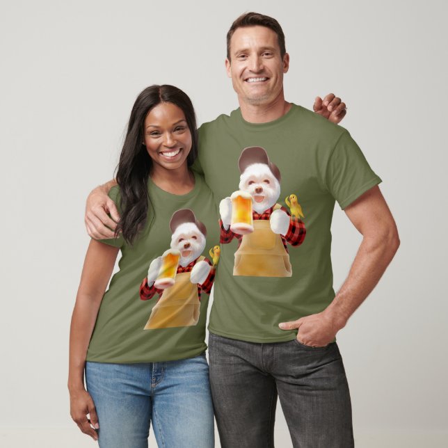 T-shirt Bonne bière de chien à boire (Unisexe)