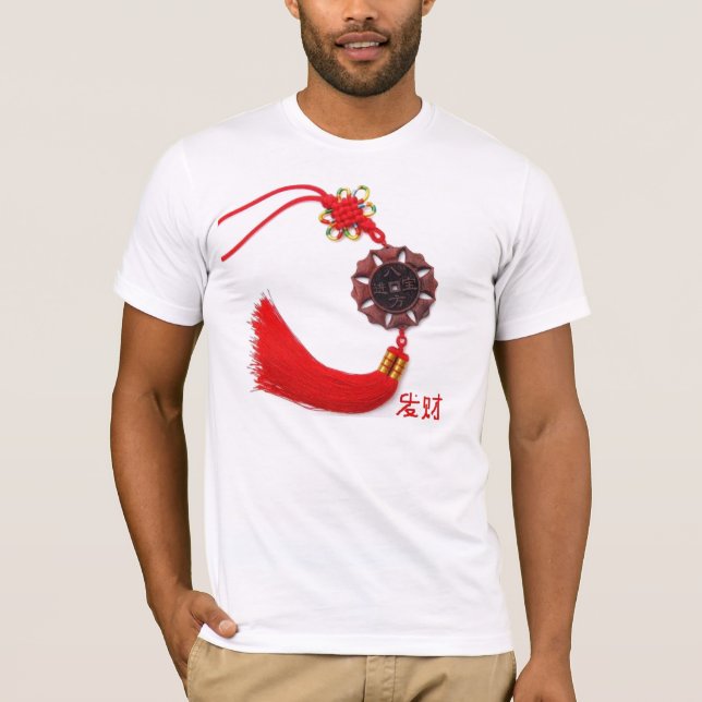 T-shirt Bonne chance en caractères chinois (Devant)