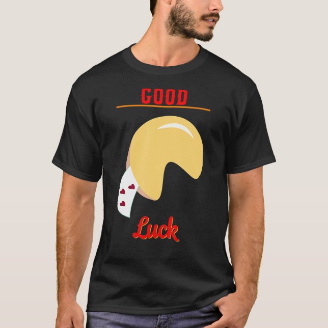 T-shirt Bonne chance Fortune Dessert Cookie Sayings Graphi (Devant)