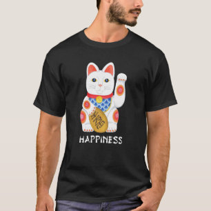 T-shirt Bonne chance Maneki Neko Japon Bonheur Et Prosp