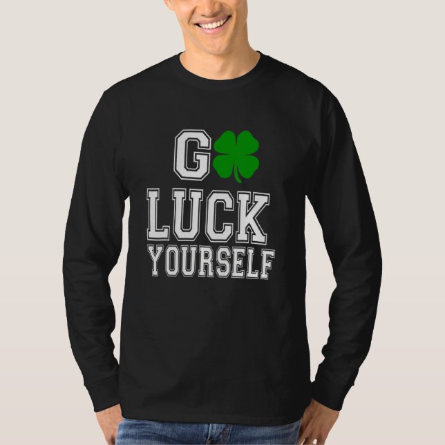 T-shirt Bonne chance vous vert C Saint Patrick's Day (Devant)