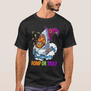 T-shirt Bonne Chompe Citrouille De Requin Halloween Ou Tra