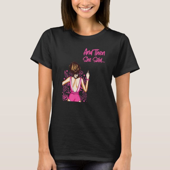 T-shirt Bonne Divorce Et Puis Elle Saidu2026 (Devant)