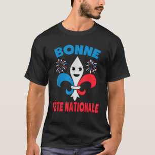 T-shirt Bonne F te Nationale Fleur De Lys Fra