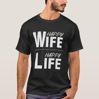 T-shirt Bonne femme vie heureuse