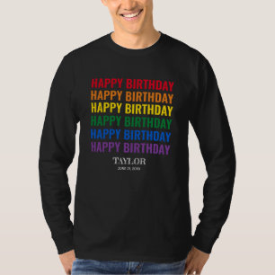 T-shirt Bonne fête d'anniversaire LGBT Pride transgenre LG