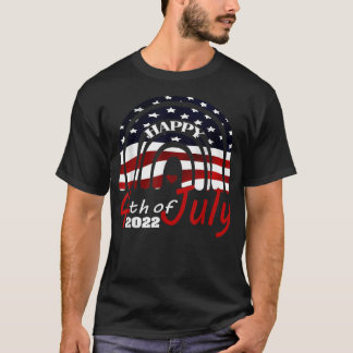 T-shirt Bonne fête de l'Indépendance 2022, Bonne 4 juillet