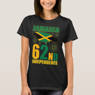 T-shirt Bonne fête de l'indépendance Jamaïque depuis 1962 