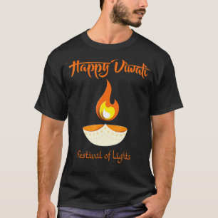 T-shirt Bonne fête des lumières de Deepavali Diwali pour l