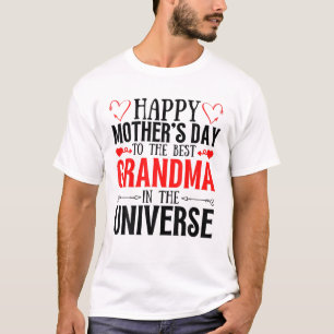T-shirt Bonne Fête Des Mères À La Meilleure Grand-Mère De 