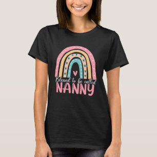 T-shirt Bonne Fête Des Mères Béni D'Être Appelé Nanny Rain
