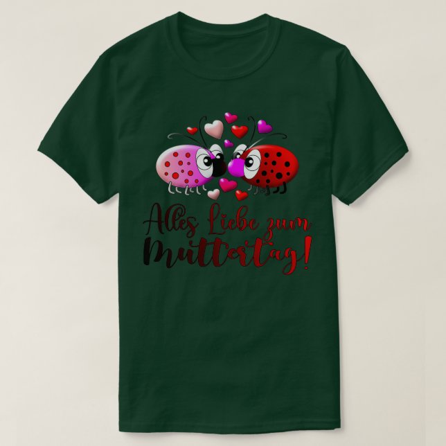 T-shirt Bonne fête des mères Ladybug (Design devant)