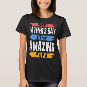 T-shirt Bonne Fête des pères À Mon Papa Extraordinaire Du 