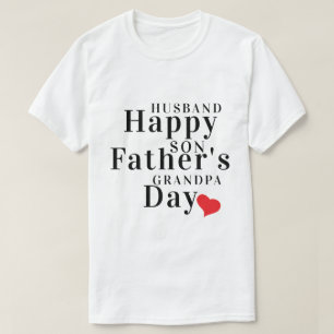 T-shirt Bonne Fête des pères Au Mari, Son Et Grand-Père