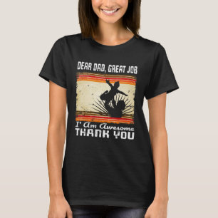 T-shirt Bonne fête des pères Cher papa Excellent travail J