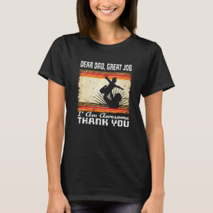 T-shirt Bonne fête des pères Cher papa Excellent travail J