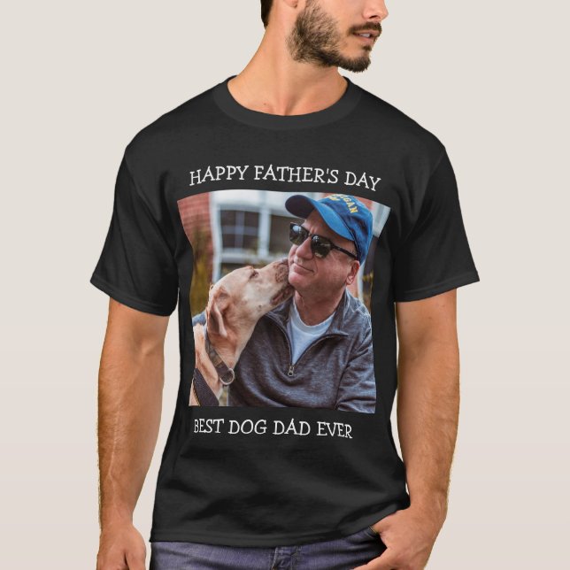 T-shirt Bonne Fête des pères Meilleur Chien Papa Jamais Ph (Devant)