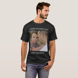 T-shirt Bonne Fête des pères Meilleur papa Jamais Photo pe
