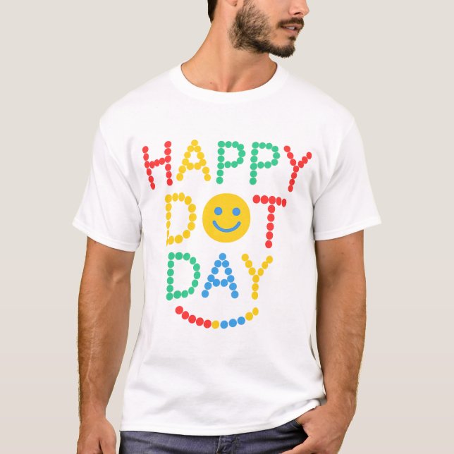 T-shirt Bonne fête du jour du point (Devant)
