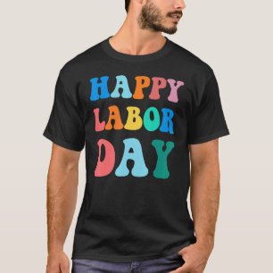 T-shirt Bonne fête du Travail Simple Arc-en-ciel pour homm