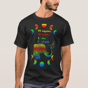 T-shirt Bonne fête Holi Signifiant Holi Colours Festiva