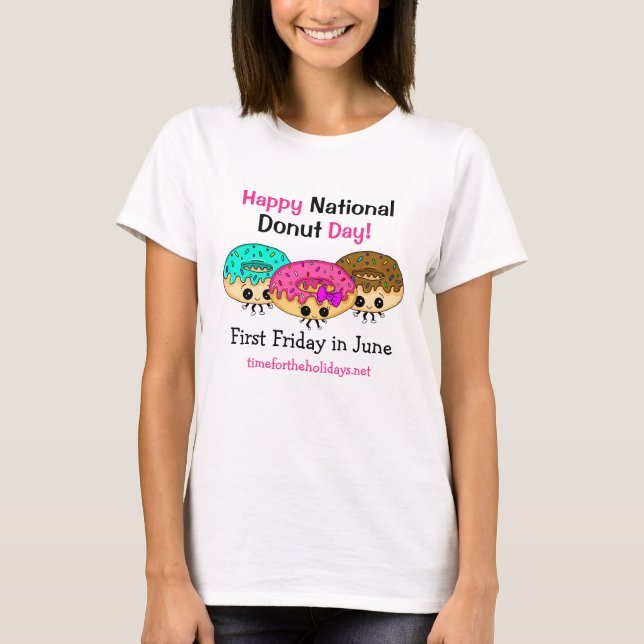 T-shirt Bonne fête nationale des beignes (Devant)
