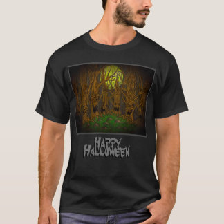 T-shirt Bonne forêt d'Halloween avec message
