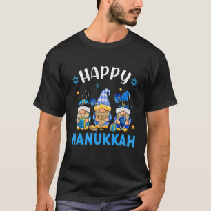 T-shirt Bonne Hanoukka 2022 Gnome Menorah Dreidel Jewish H