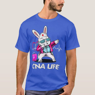 T-shirt Bonne infirmière lapin Dab CNA Vie Joyeuse Pâques