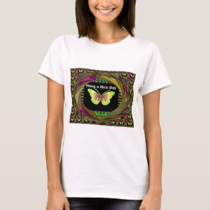 T-shirt Bonne journée : Belle infinité papillons art
